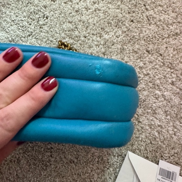 Henri Bendel Teal 712 Camera Bag Handbag - Picture 6 of 7